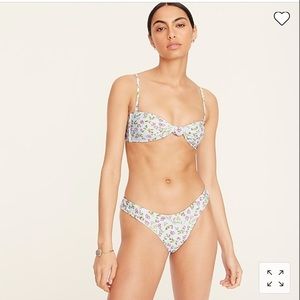 NWT JCrew Size Medium Bikini Set in Pale Cloud print
